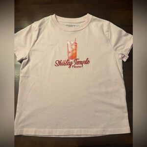 Abercrombie Kids Shirley Temple Please Pink Kids T-Shirt 13/14